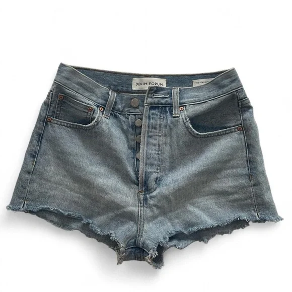 Aritzia Denim Forum Light Blue Shorts - Picture 1 of 3